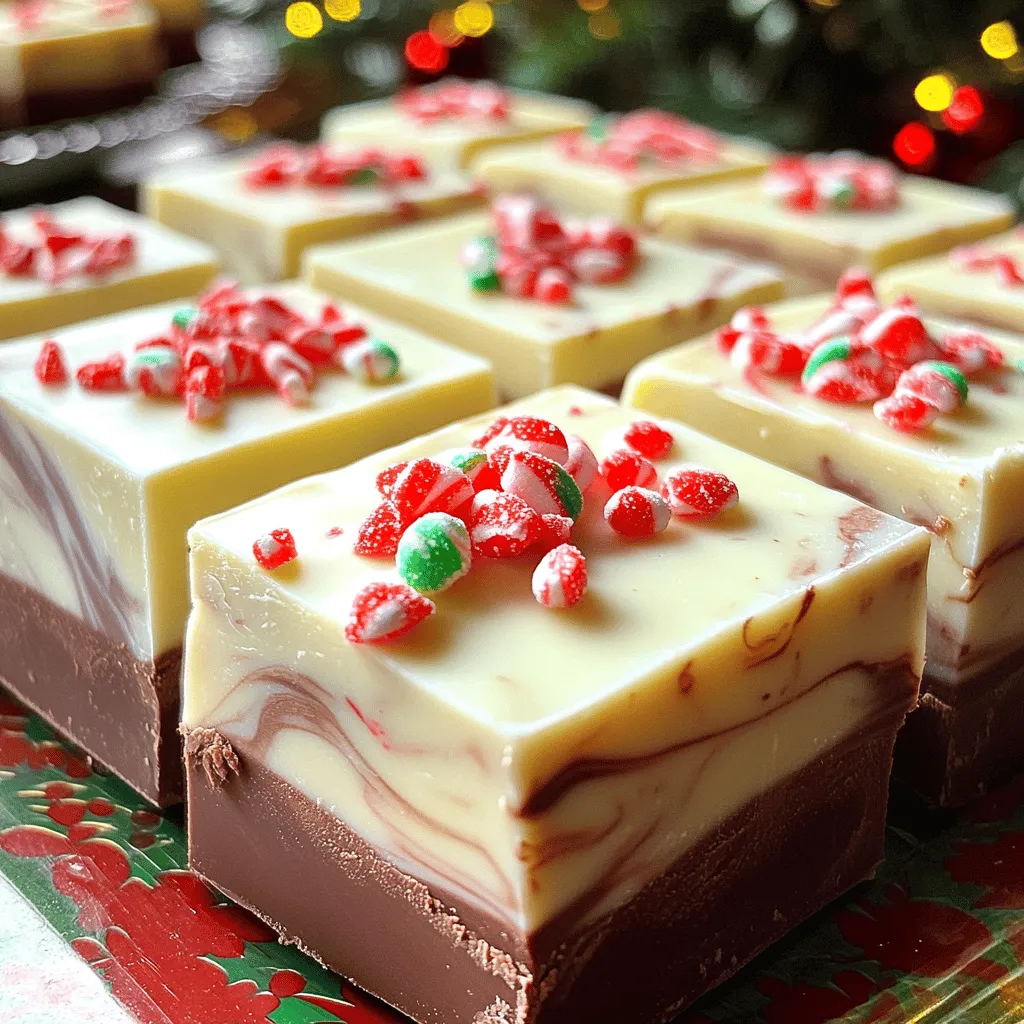 White Chocolate Peppermint Fudge Delightful Treat