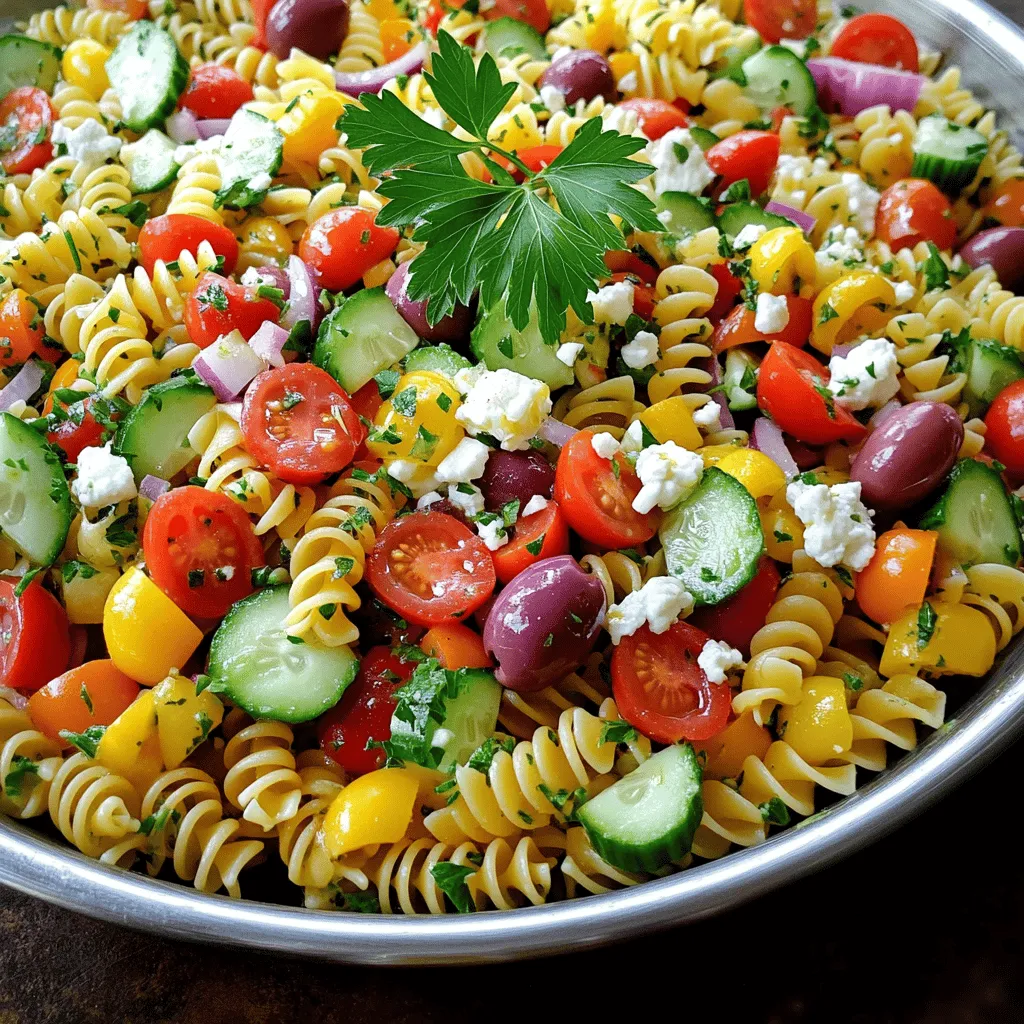 Greek Pasta Salad with Feta Flavorful and Fresh Recipe