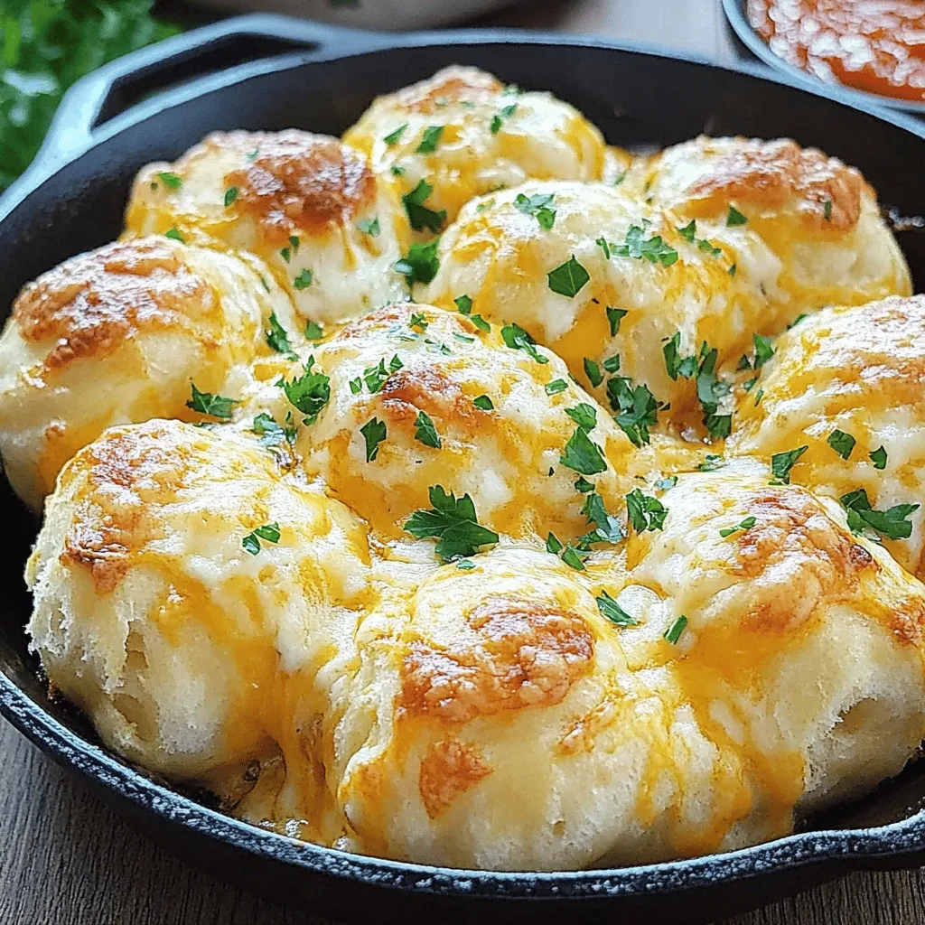 Cheesy Garlic Pull-Apart Skillet Bread Delightful Treat