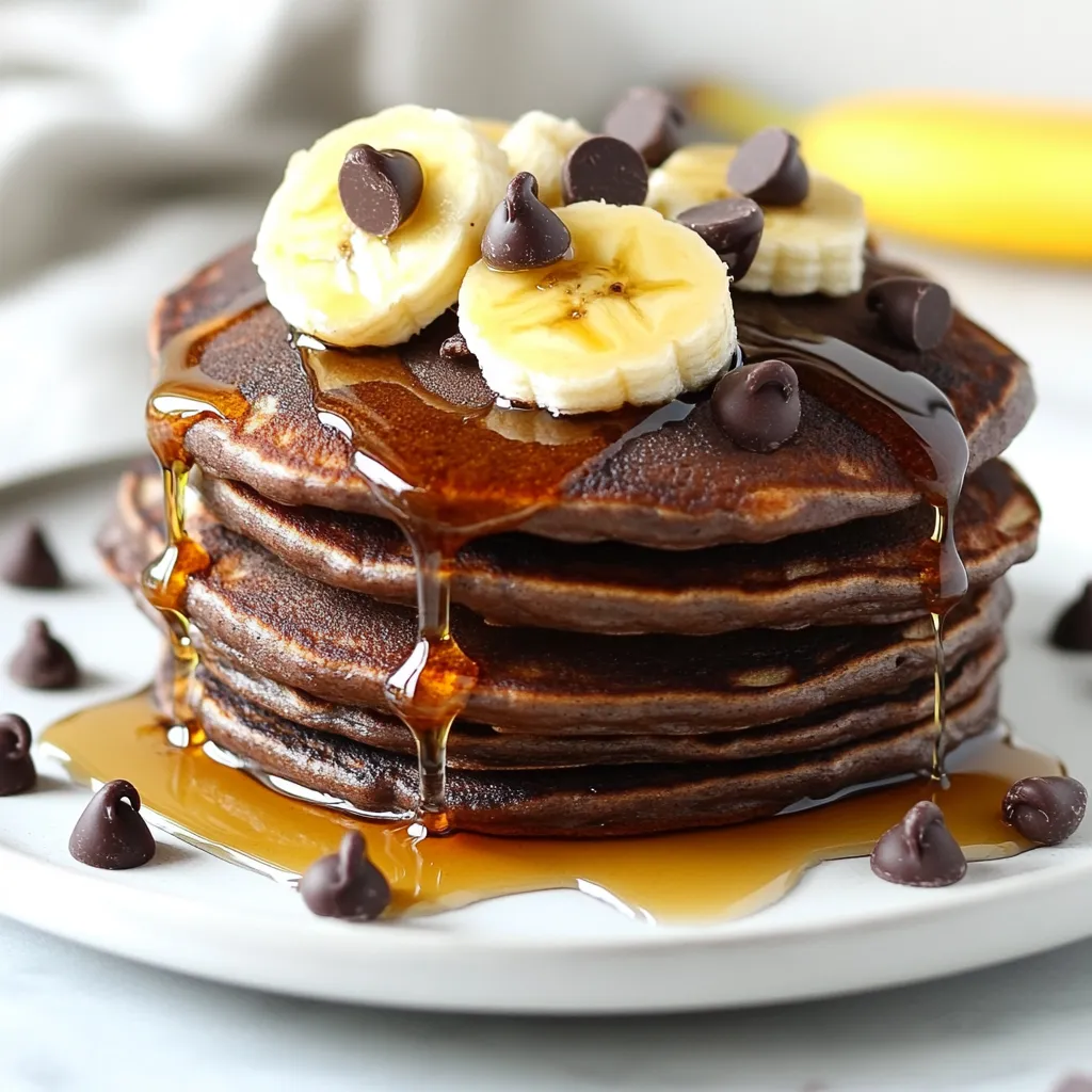 Chocolate Banana Protein Pancakes Quick and Tasty Recipe