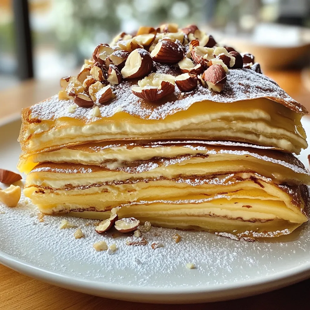 Chocolate Hazelnut Crepe Cake Decadent Layered Delight