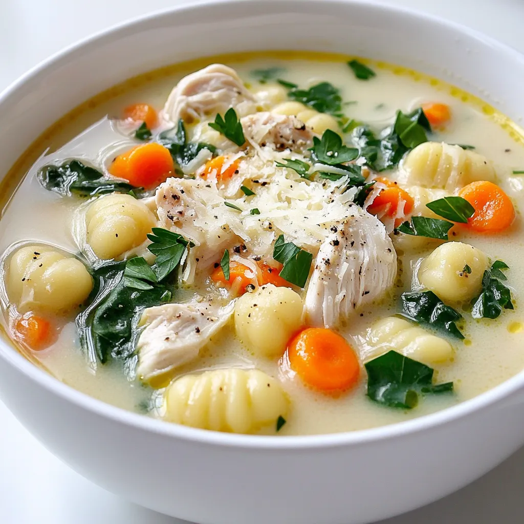 Savory Slow Cooker Chicken Gnocchi Soup Recipe