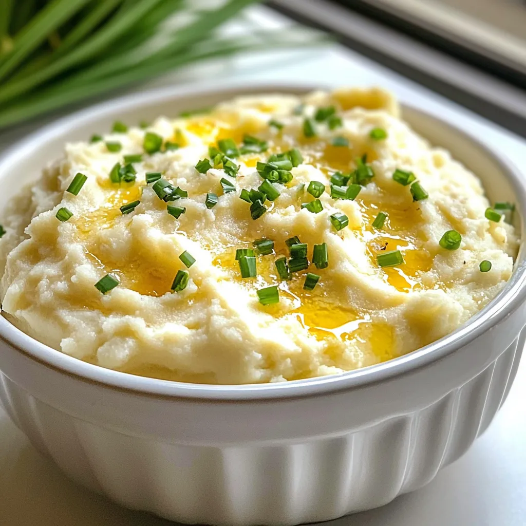 Creamy Roasted Garlic Mashed Cauliflower Delight