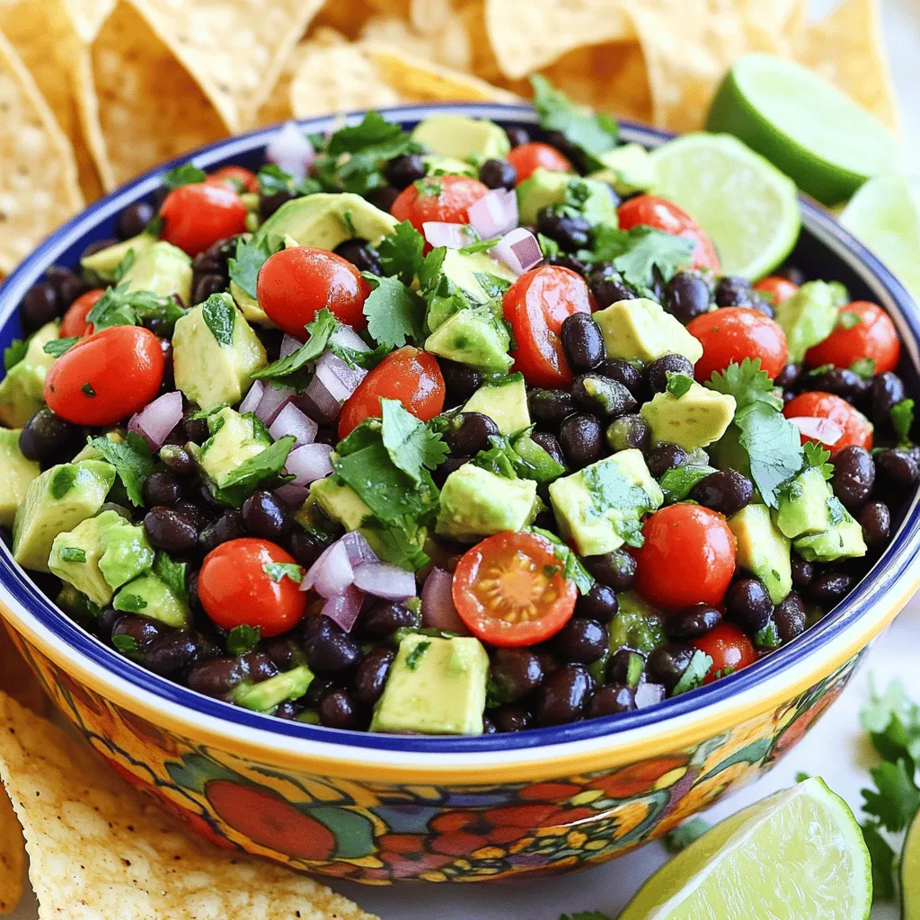 Avocado Black Bean Salsa Fresh and Flavorful Recipe