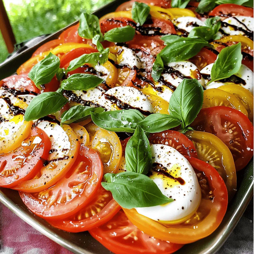 Caprese Salad with Balsamic Glaze Fresh and Flavorful Dish