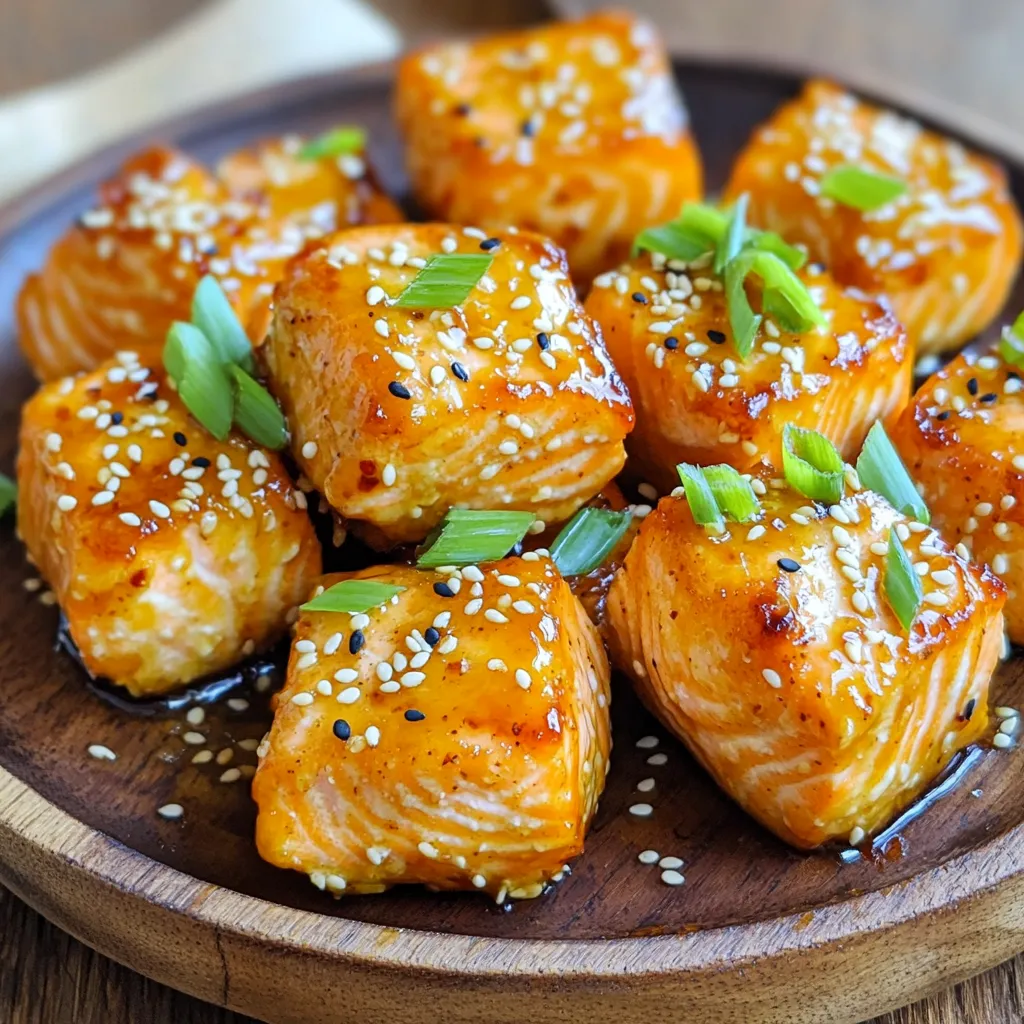 Air Fryer Honey Garlic Salmon Bites Tasty and Easy Snack