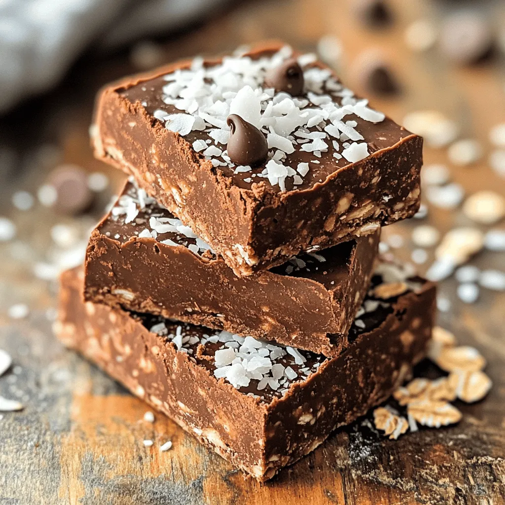 No-Bake Chocolate Coconut Energy Squares Delight
