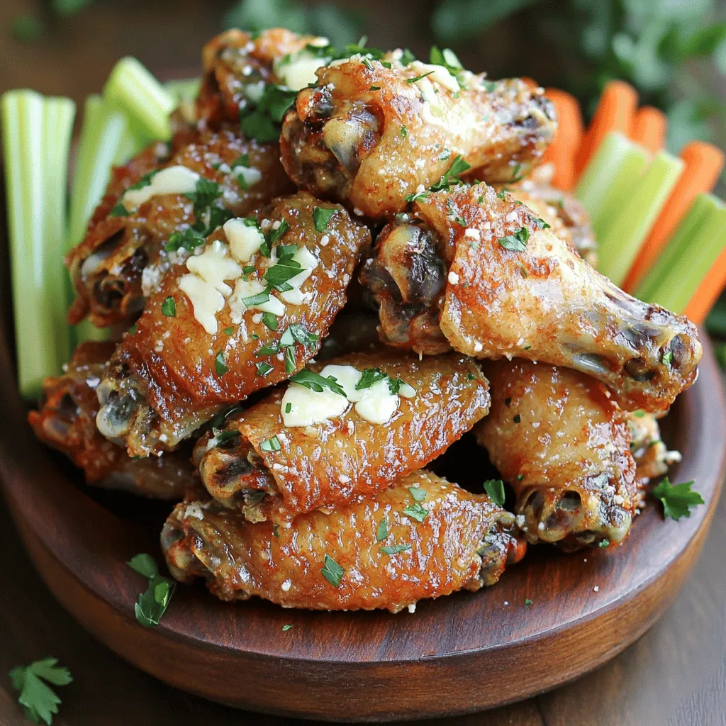 Crispy Garlic Parmesan Wings Flavorful Easy Recipe
