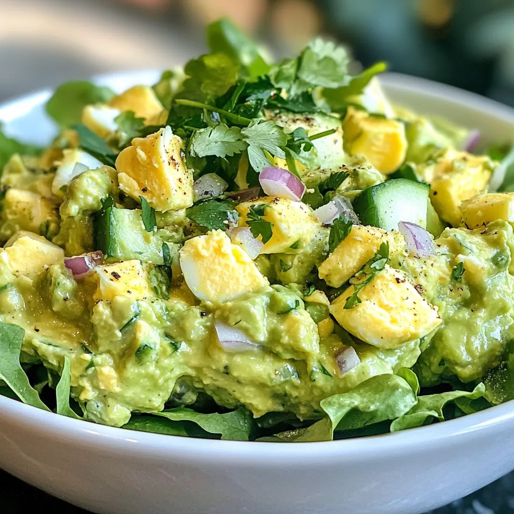 Avocado Egg Salad Savory and Healthy Delight