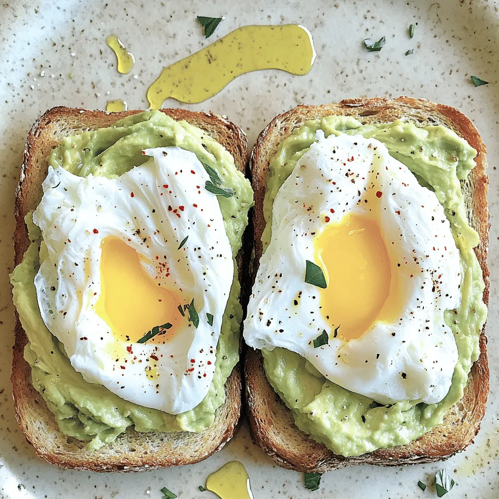 Avocado Toast with Poached Egg Simple and Tasty Treat