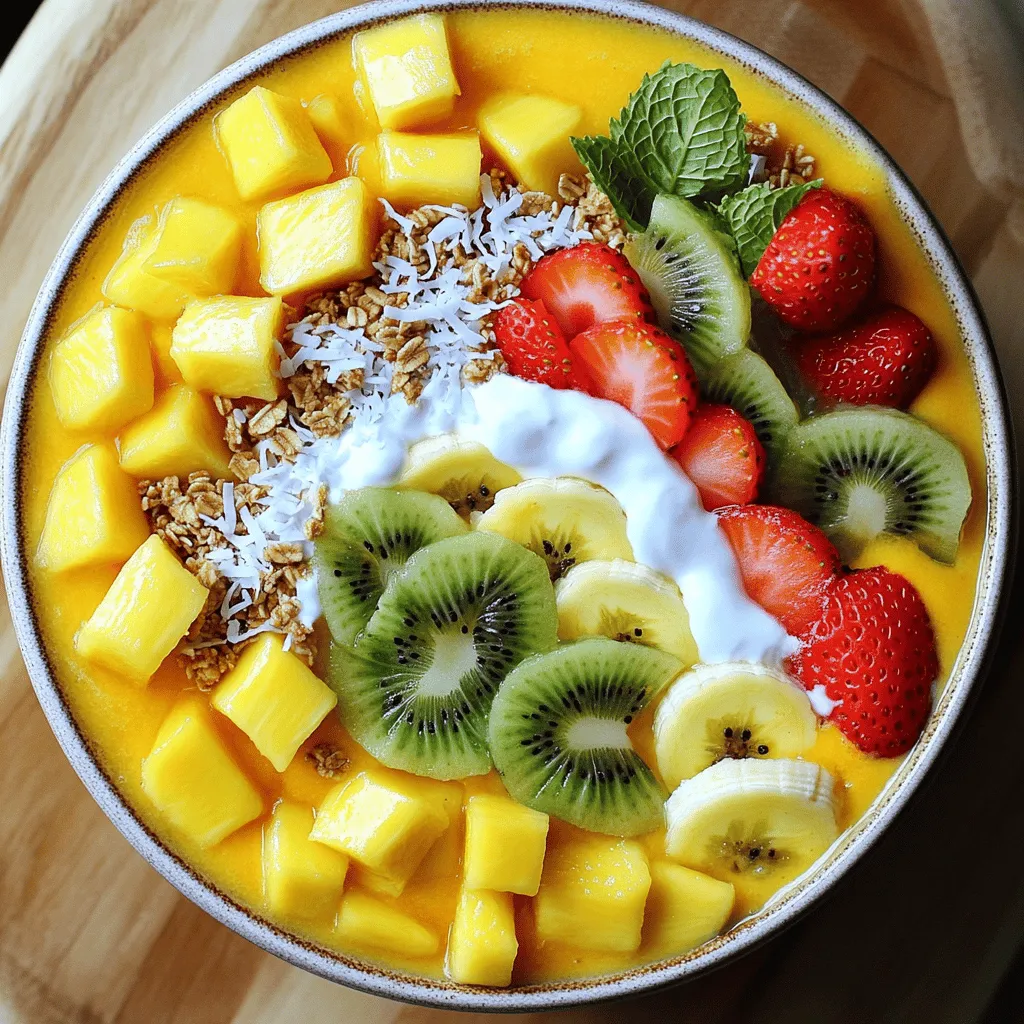 Tropical Mango Smoothie Bowl Healthy and Refreshing Dish