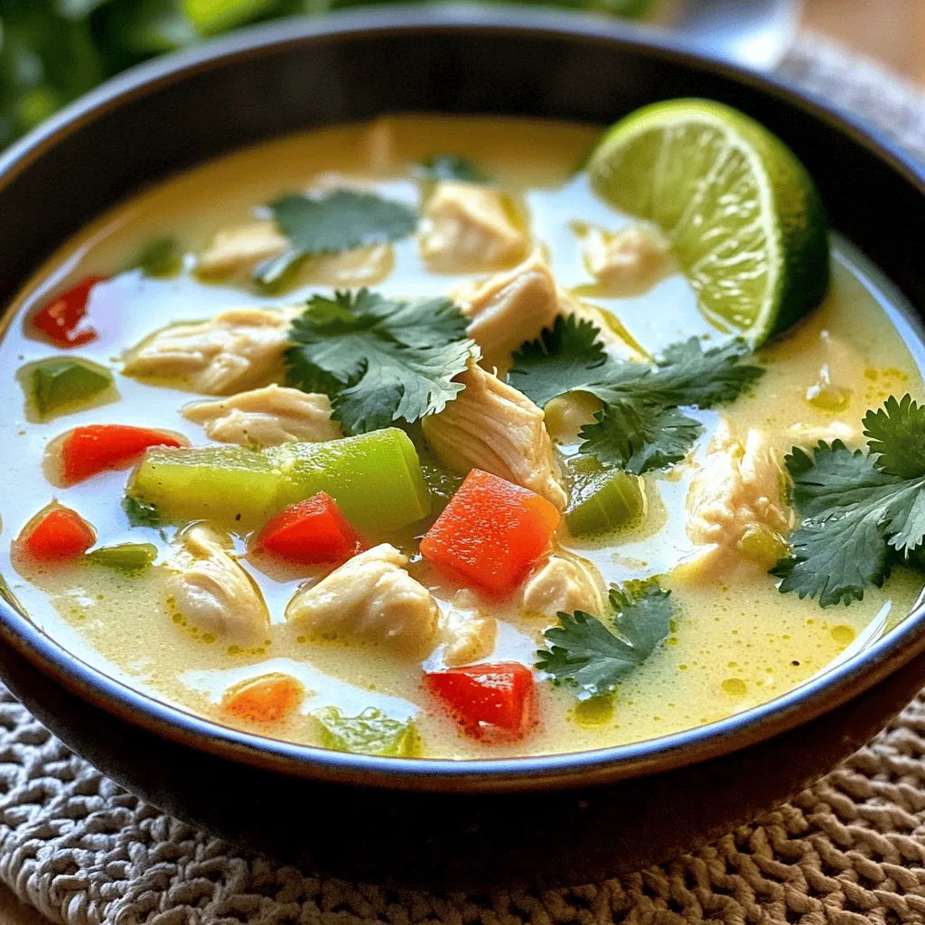 Coconut Lime Chicken Soup Tasty and Easy Recipe