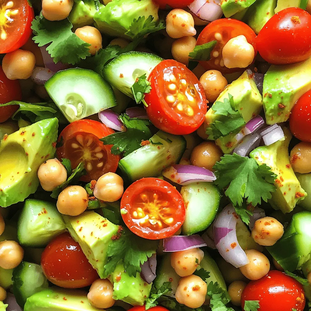 Avocado Chickpea Salad Nutritious and Simple Meal