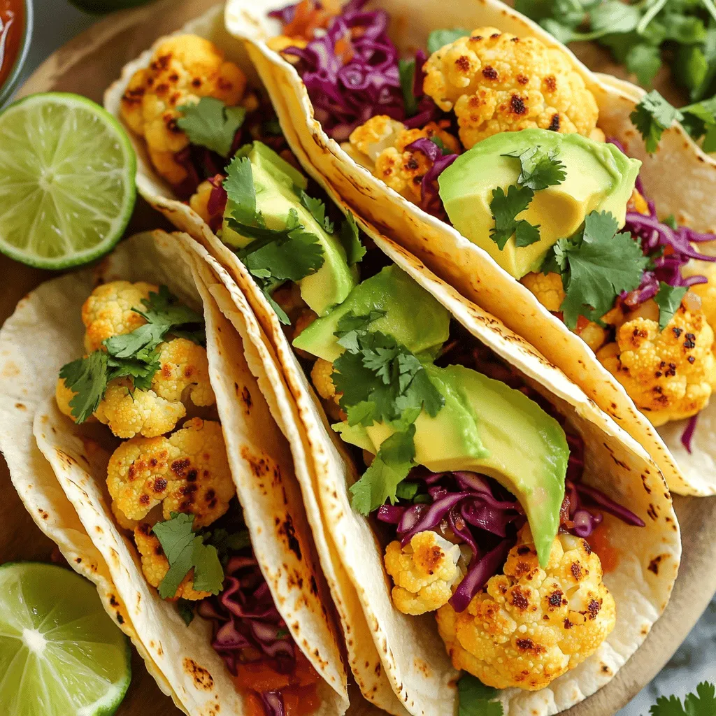 Roasted Cauliflower Tacos Flavorful and Easy Recipe
