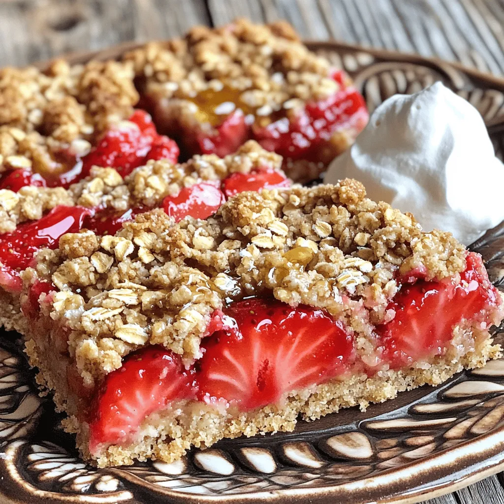 Strawberry Oatmeal Bars Flavorful and Simple Treat