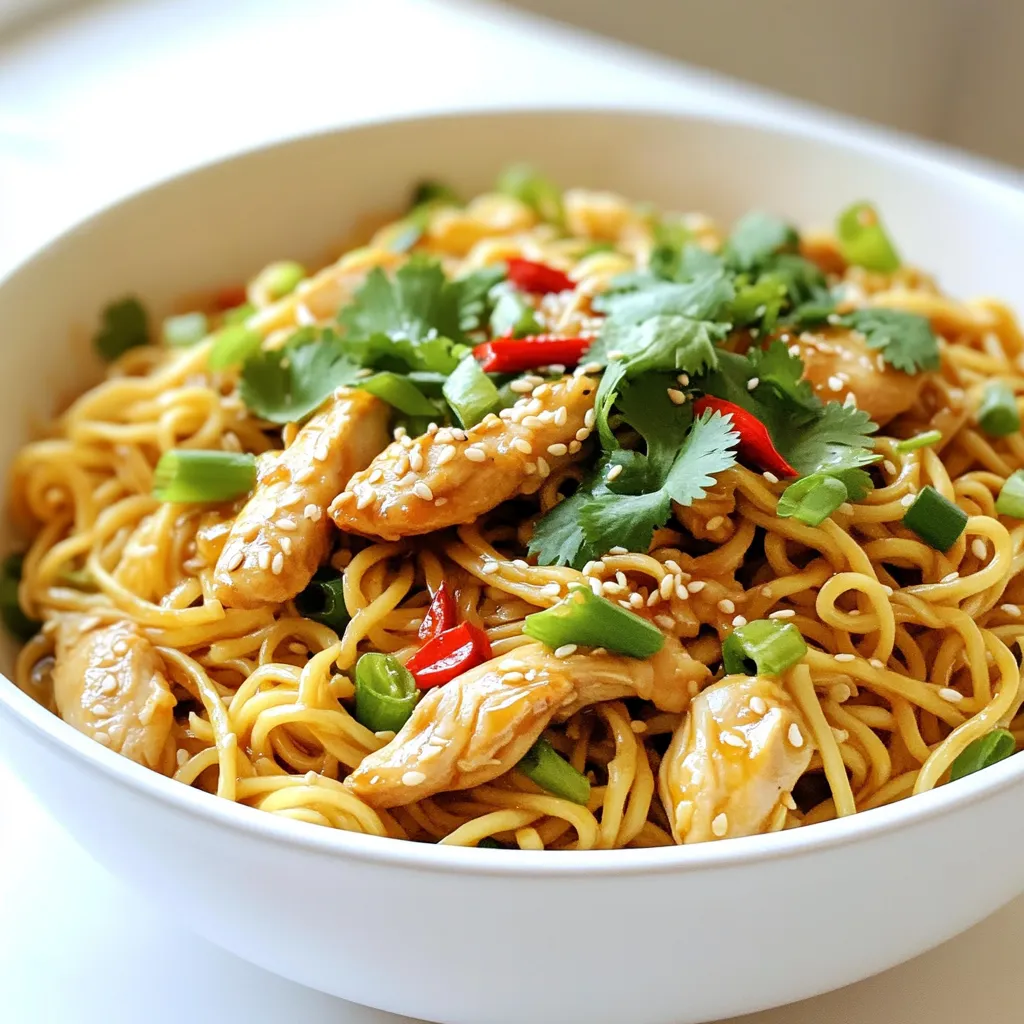 Chili Garlic Chicken Noodles Quick and Flavorful Meal