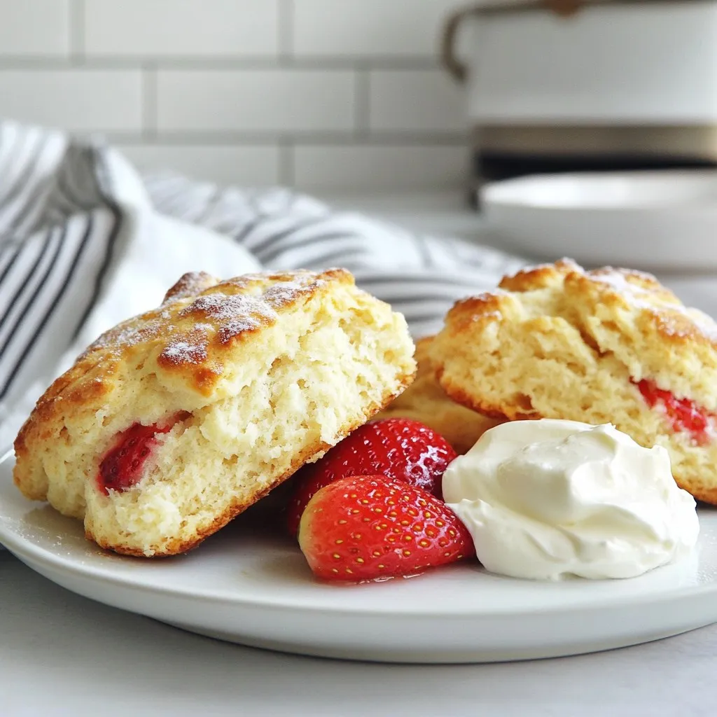 Strawberry Coconut Scones Simple and Tasty Recipe