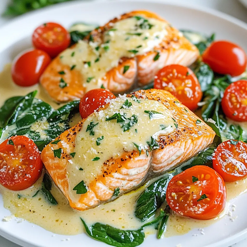 Creamy Tuscan Salmon Flavorful Dinner in Minutes