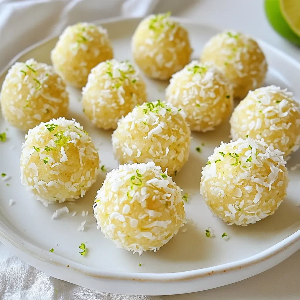 Coconut Lime Energy Bites Tasty and Healthy Snack