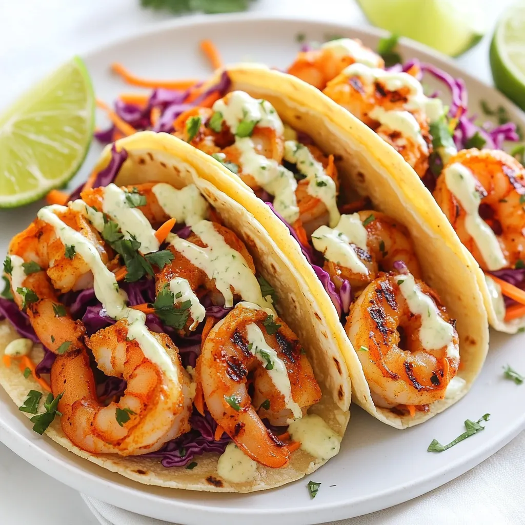 Spicy Shrimp Tacos with Lime Slaw Tasty and Fresh