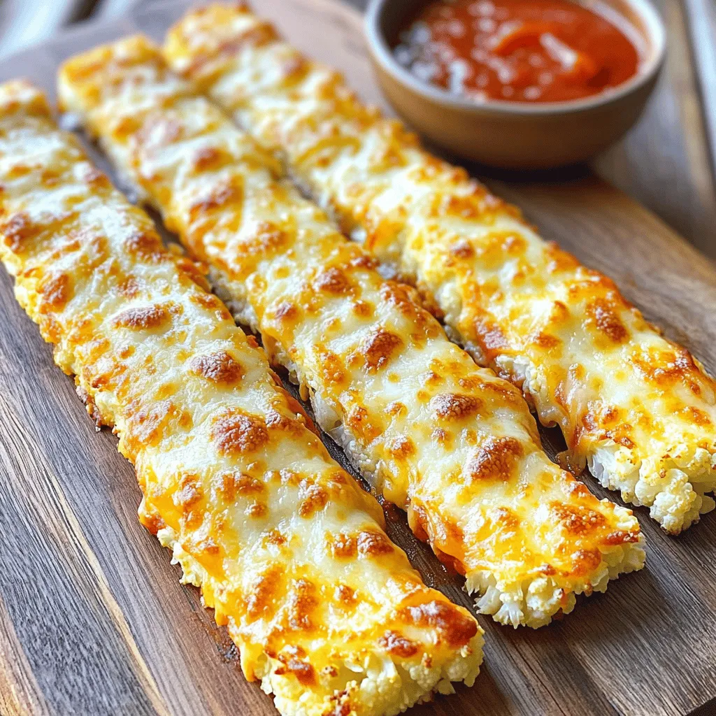 Cheesy Cauliflower Breadsticks Flavorful and Easy Snack