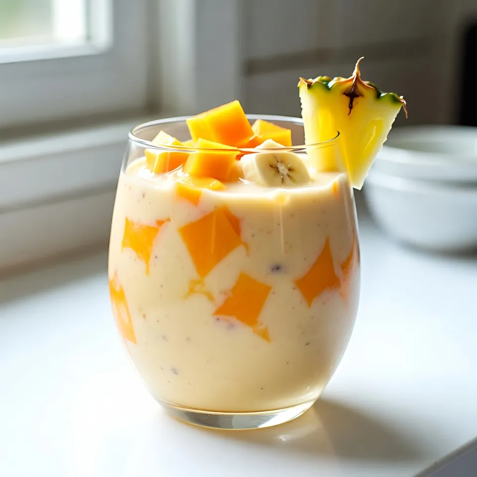 Tropical Pineapple Mango Smoothie Refreshing Delight