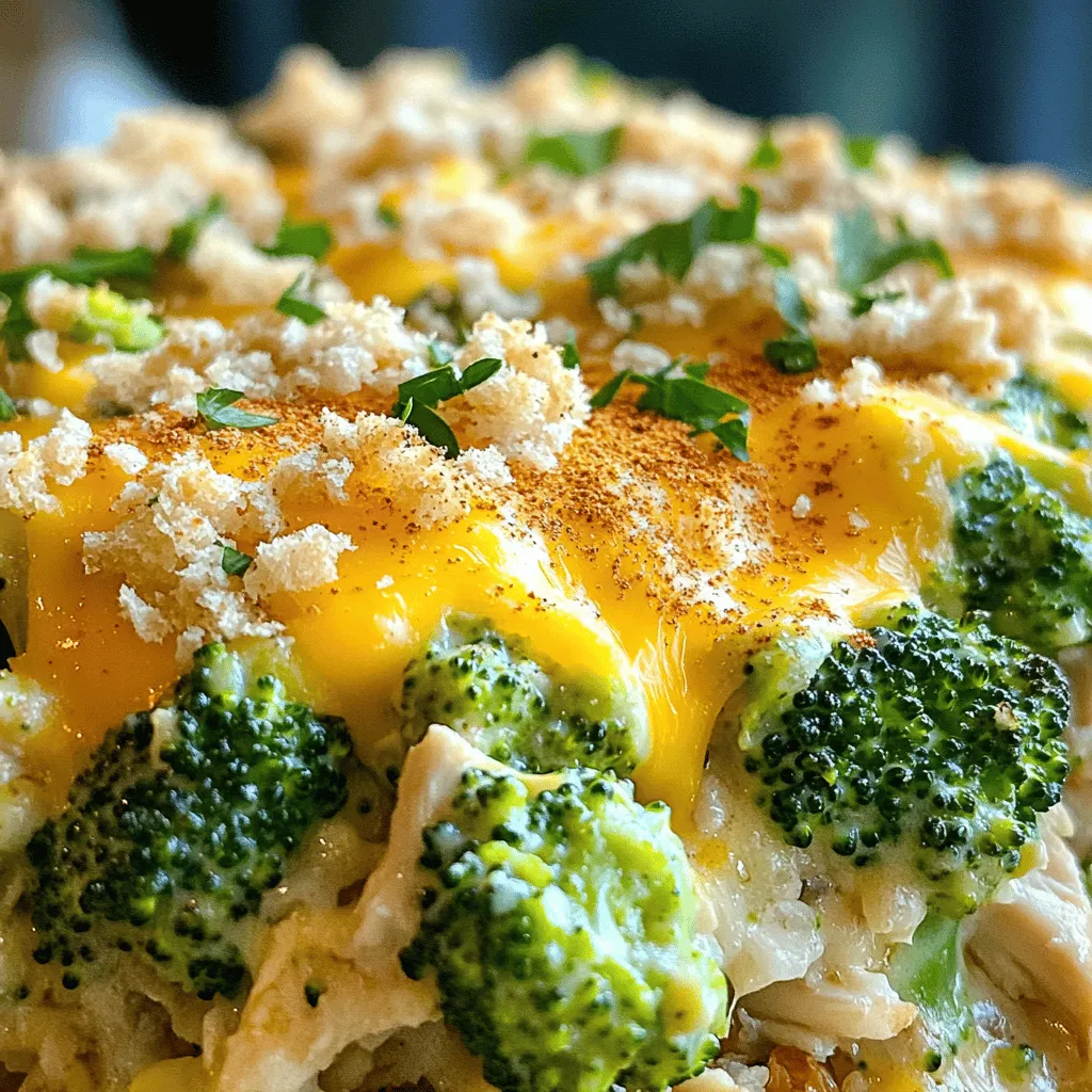 Cheesy Broccoli Chicken Casserole Easy Family Meal