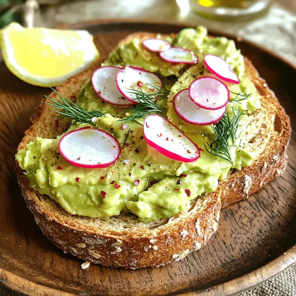 Satisfying Avocado Toast with Radish Recipe Guide