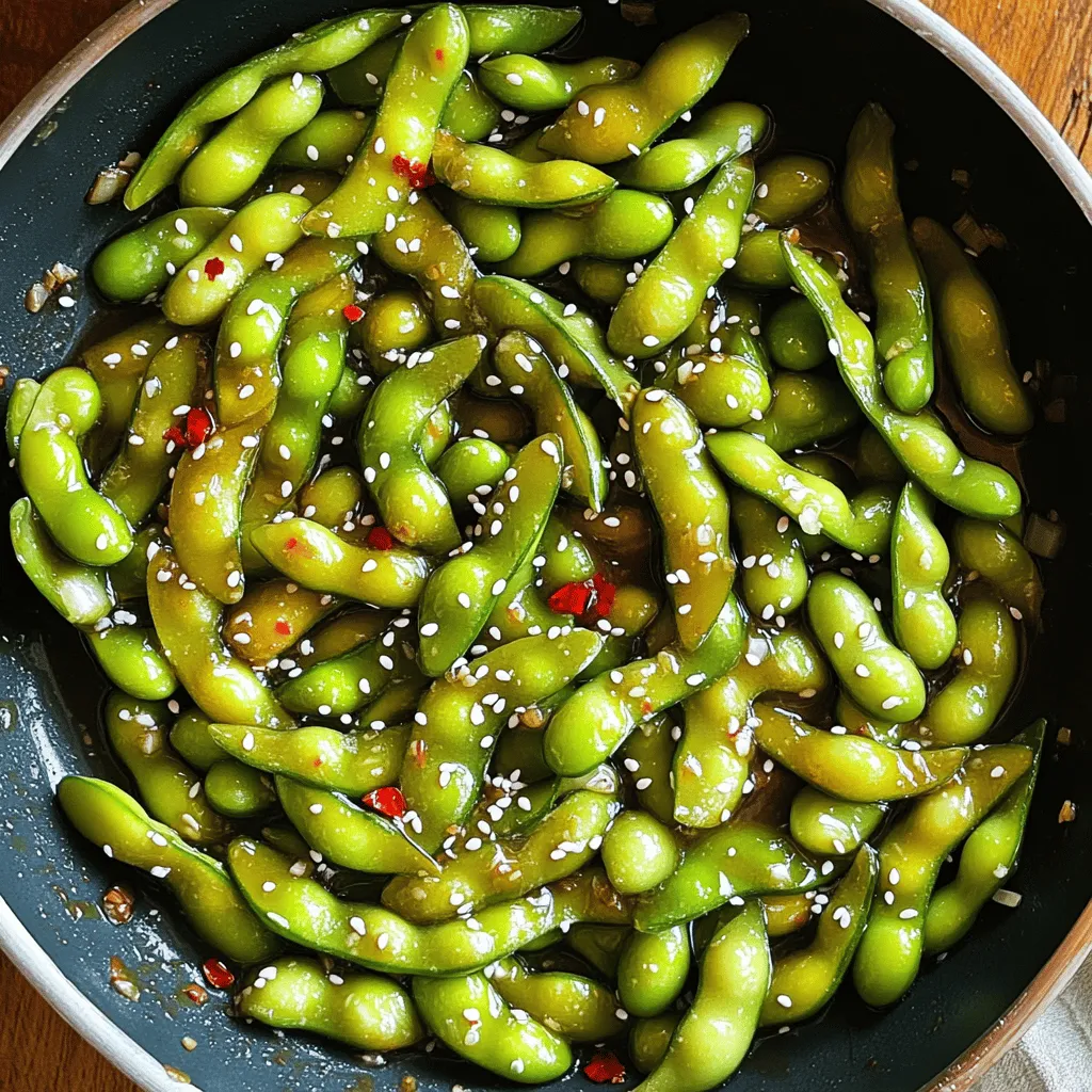 Spicy Garlic Edamame Flavorful and Easy Recipe