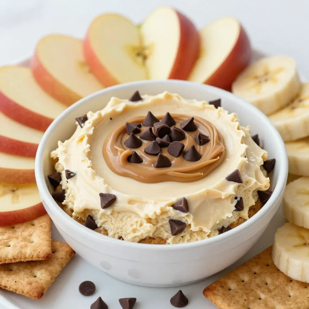 Peanut Butter Chocolate Chip Cheesecake Dip Delight