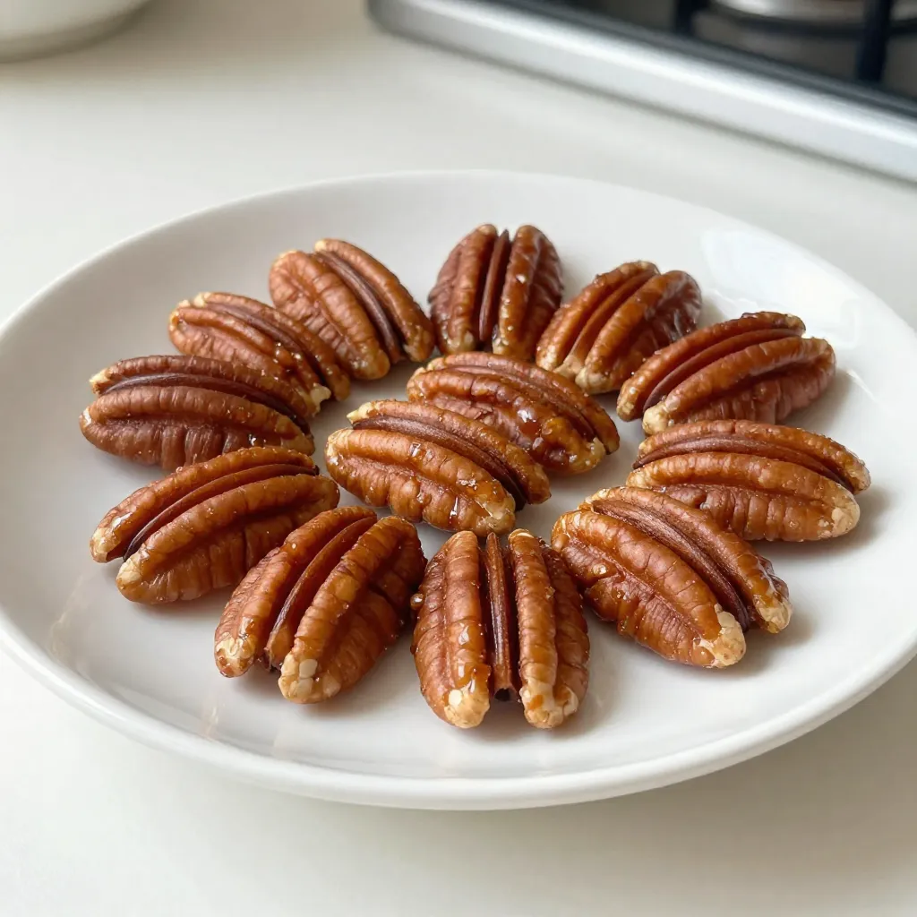 Cinnamon Brown Sugar Roasted Pecans Tasty Snack Treat