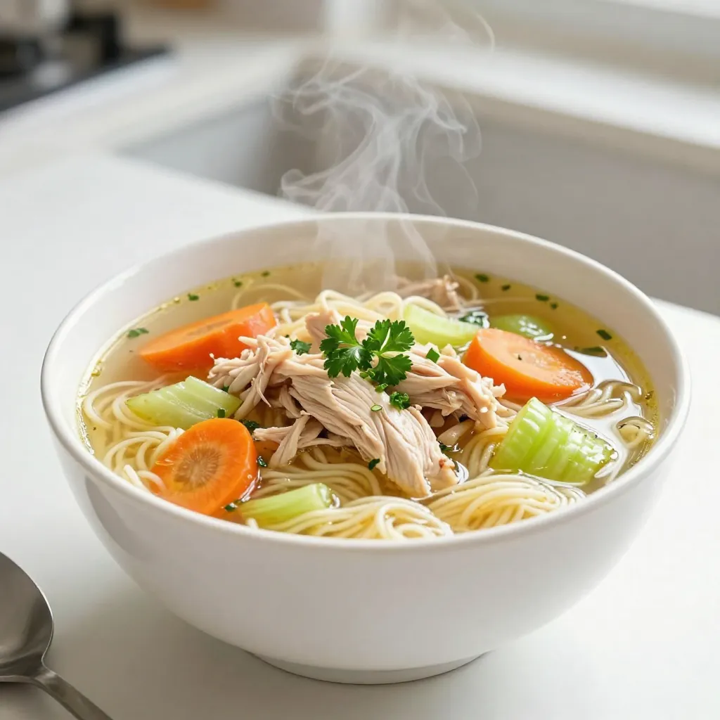 Classic Chicken Noodle Soup Comforting and Hearty Meal