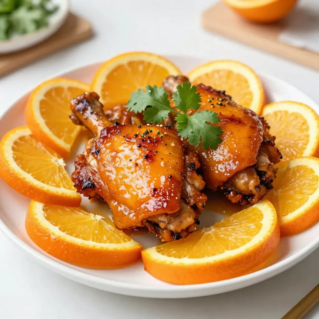 Savory Orange Glazed Chicken Thighs Simple Recipe