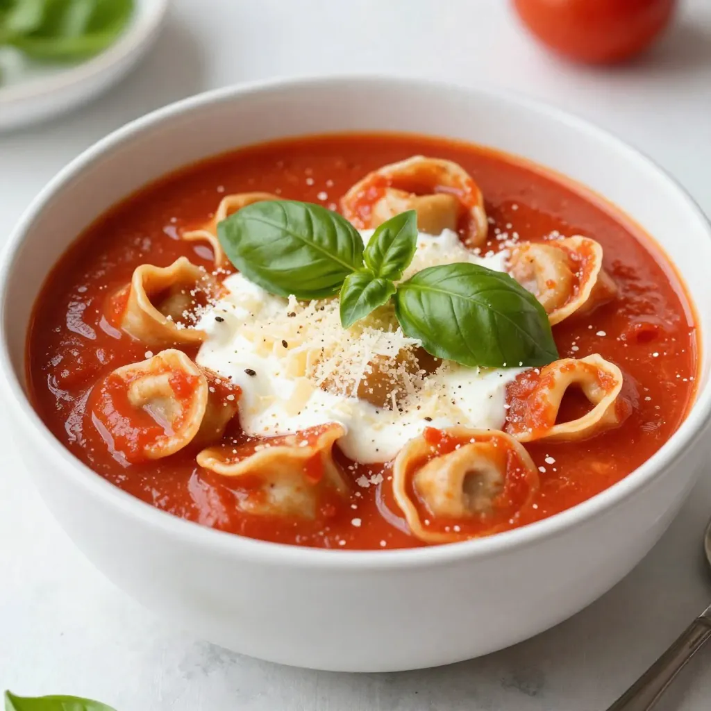 Creamy Tomato Tortellini Soup Deliciously Simple Meal