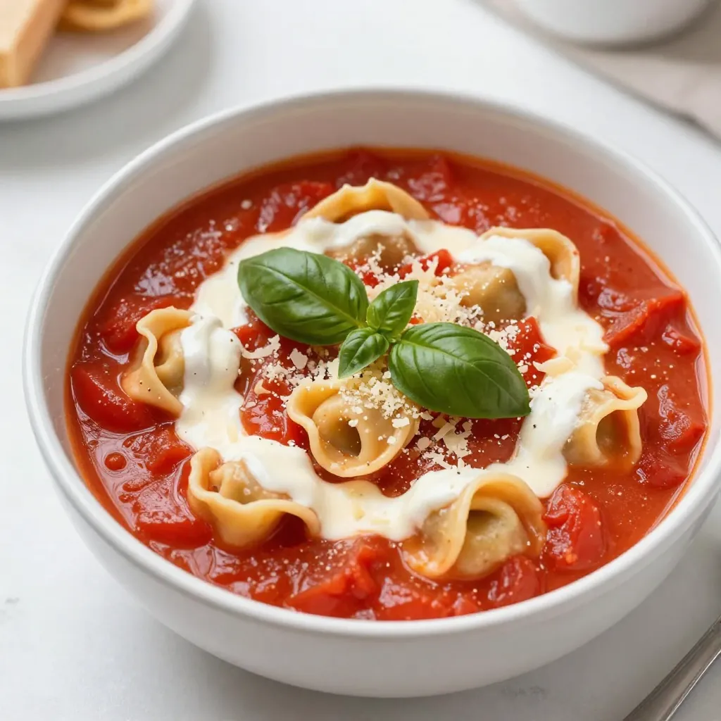 Creamy Tomato Basil Tortellini Soup Delightful Recipe
