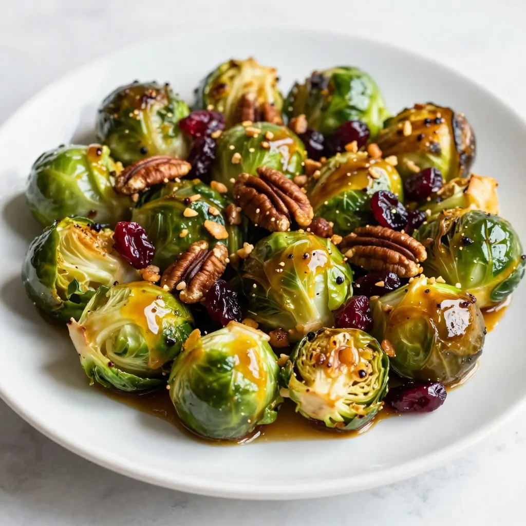 Maple Dijon Brussels Sprouts Savory and Simple Dish