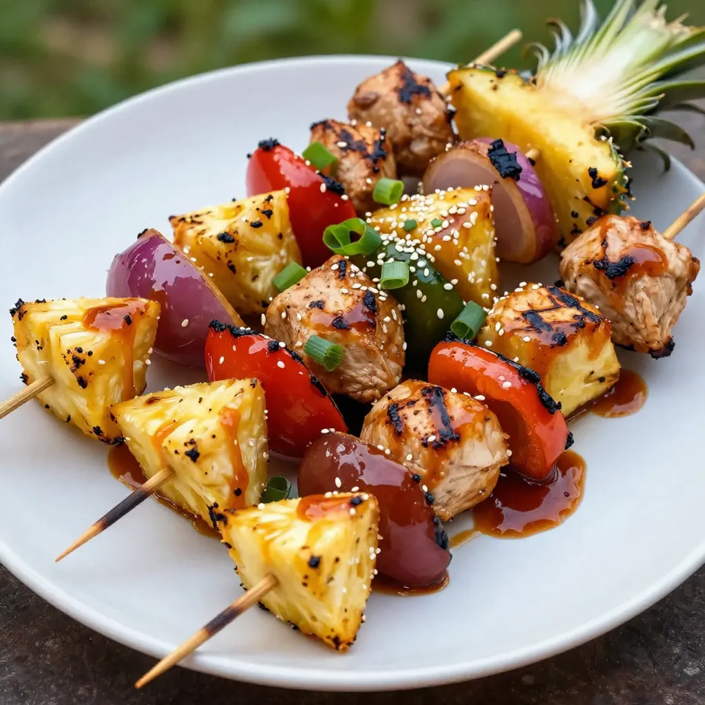 Teriyaki Chicken Pineapple Kabobs Flavorful Grilling Tips