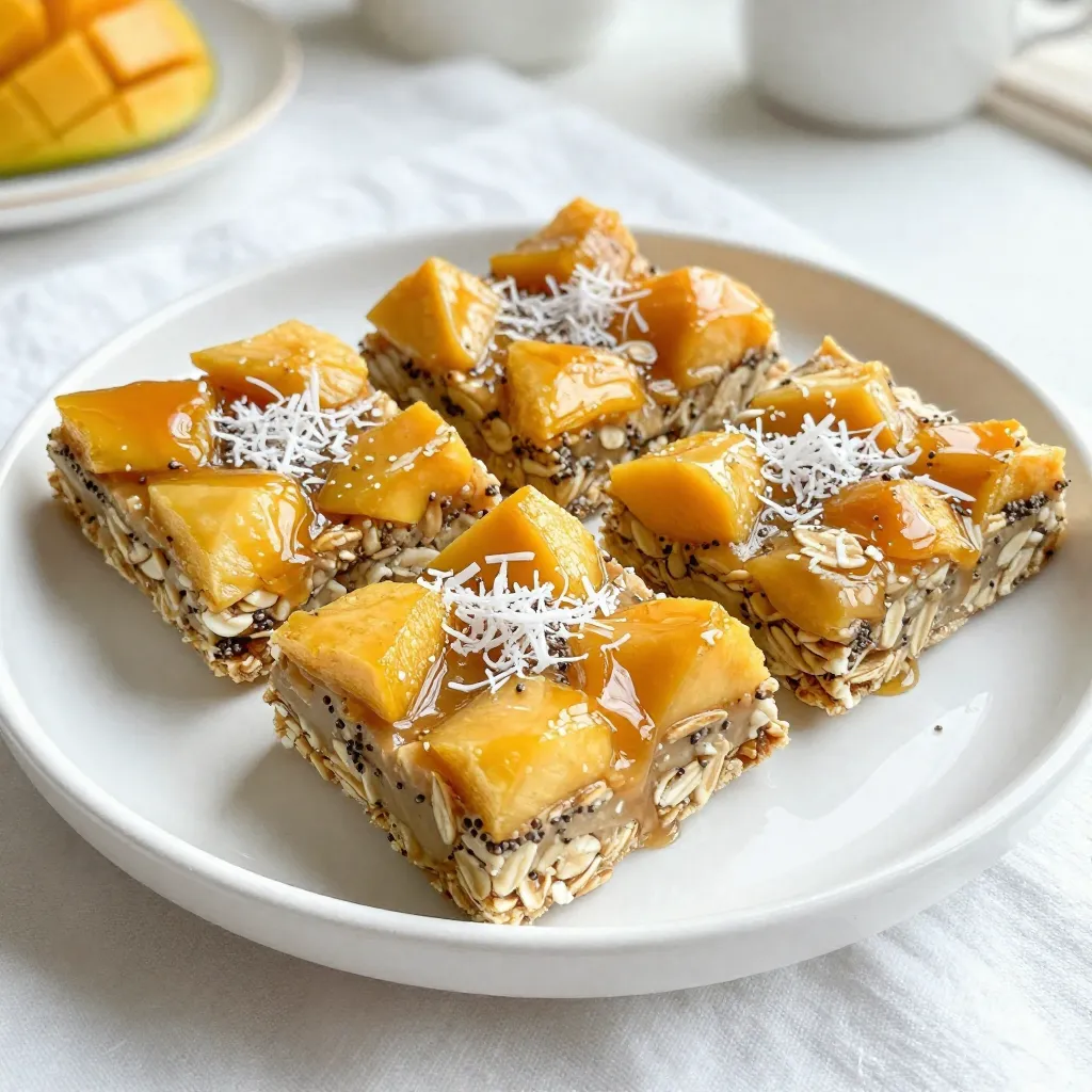 Mango Coconut Energy Bars Energizing Snack Recipe
