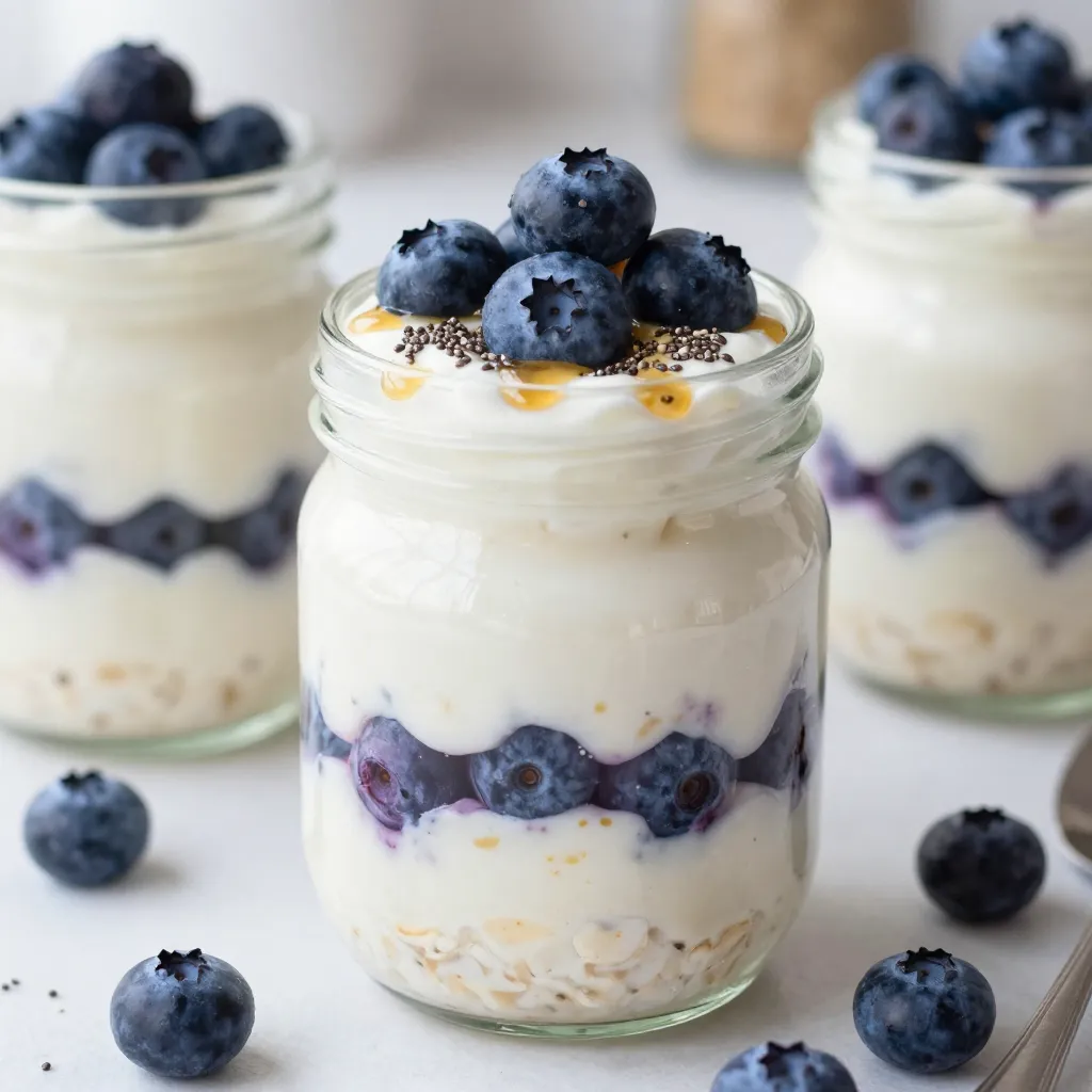 Blueberry Cheesecake Overnight Oats Super Easy Recipe