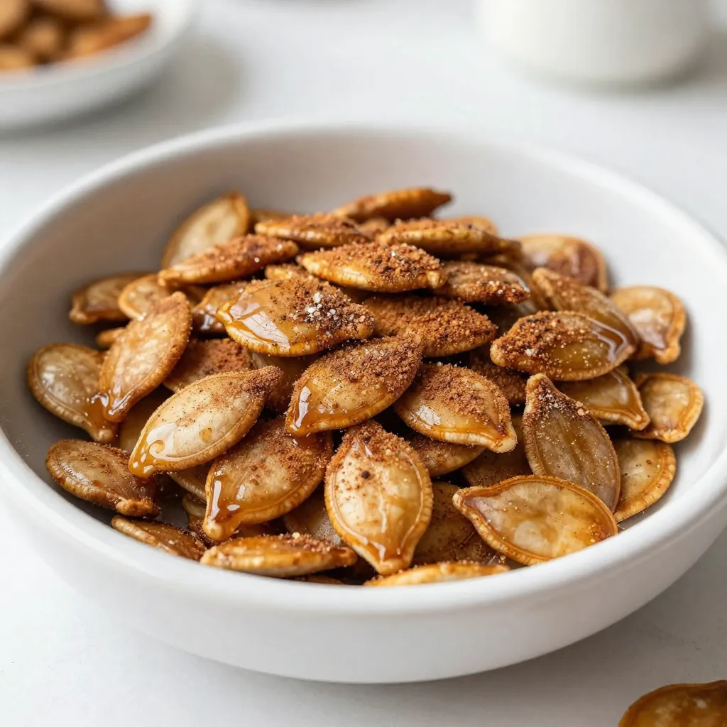 Cinnamon Sugar Pumpkin Seeds Crunchy and Tasty Snack