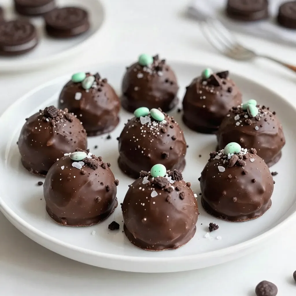 Chocolate Mint Oreo Truffles Irresistible No-Bake Treat