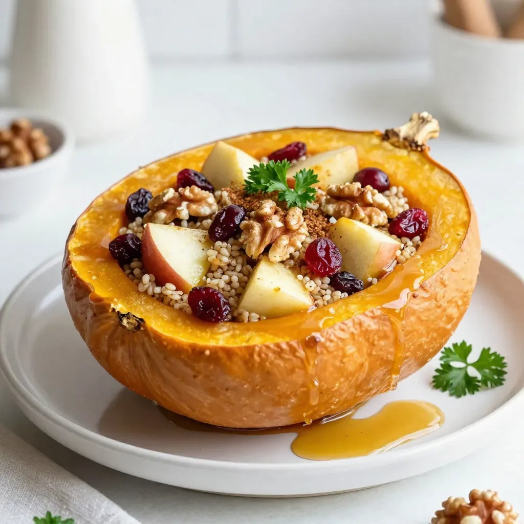 Cranberry Apple Stuffed Acorn Squash Flavorful Delight