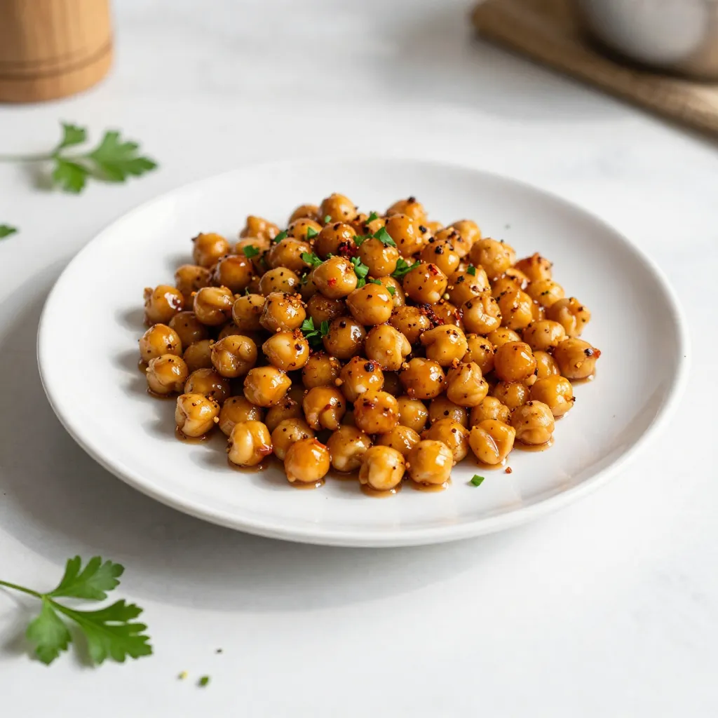 Spiced Maple Roasted Chickpeas Flavorful Snack Idea