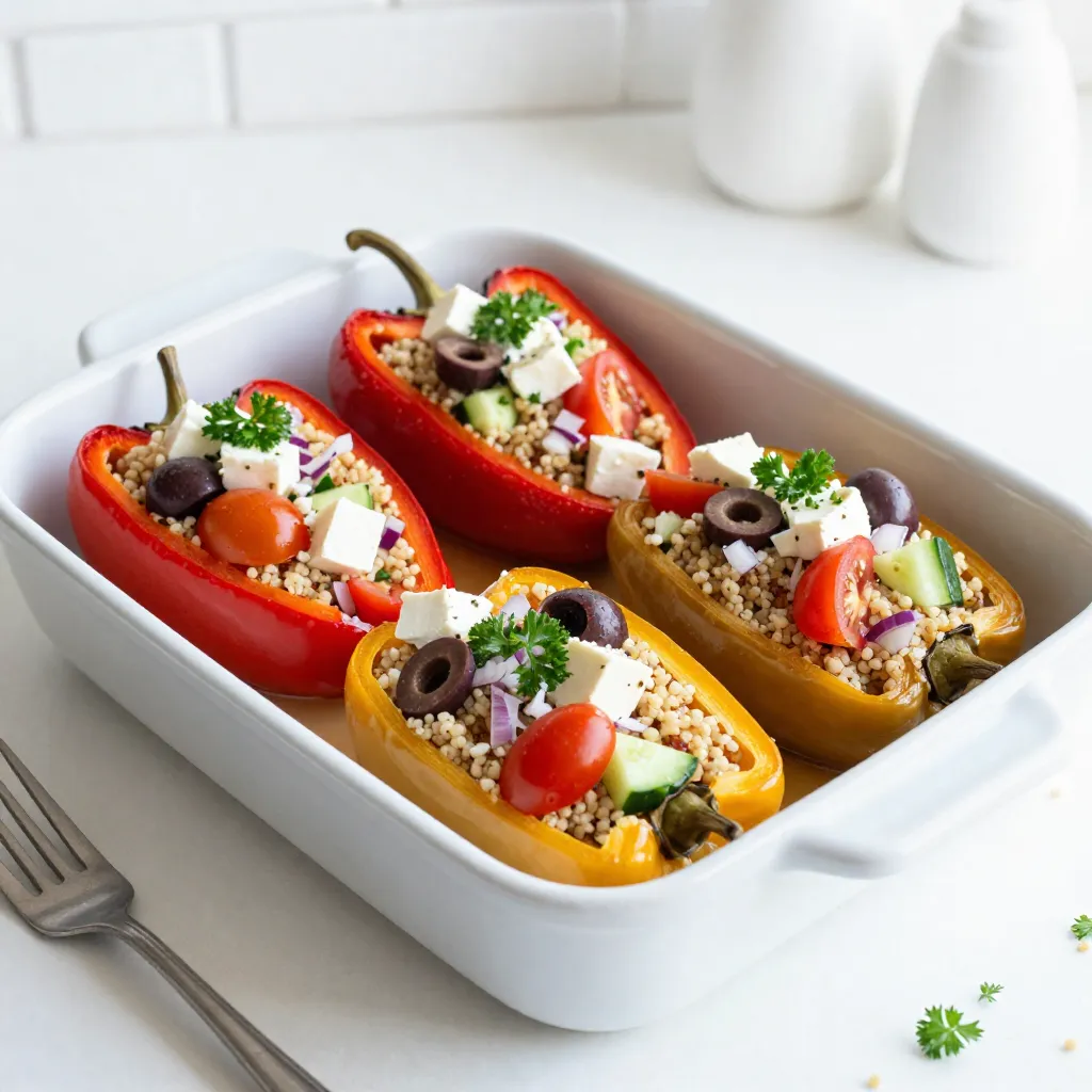 Greek Stuffed Peppers Flavorful and Healthy Dish