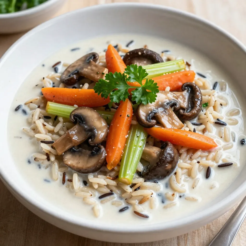 Wild Rice Mushroom Soup Comforting and Hearty Recipe