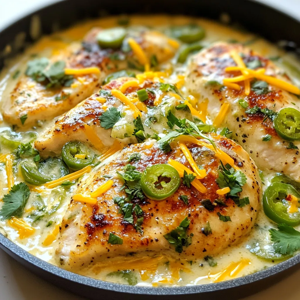 Creamy Jalapeño Chicken Skillet Flavorful Delight