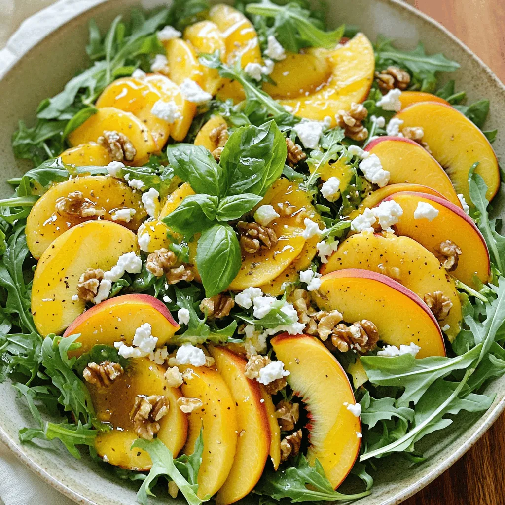 Peach Salad with Honey Dressing Fresh and Flavorful Delight