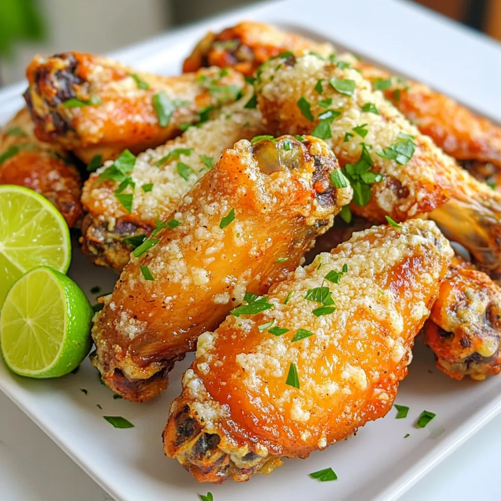 Air Fryer Garlic Parmesan Wings Spicy Delight
