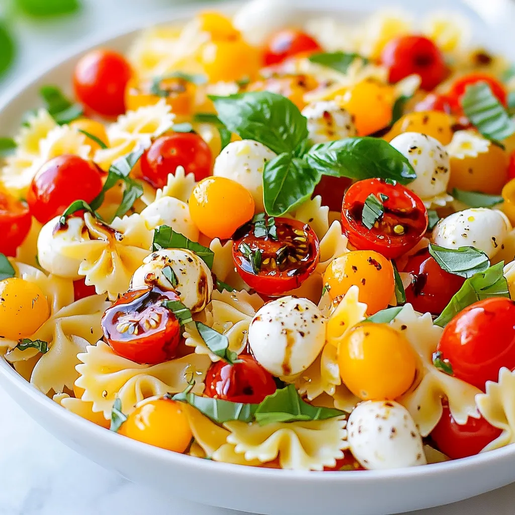 Caprese Pasta Salad Fresh and Flavorful Delight