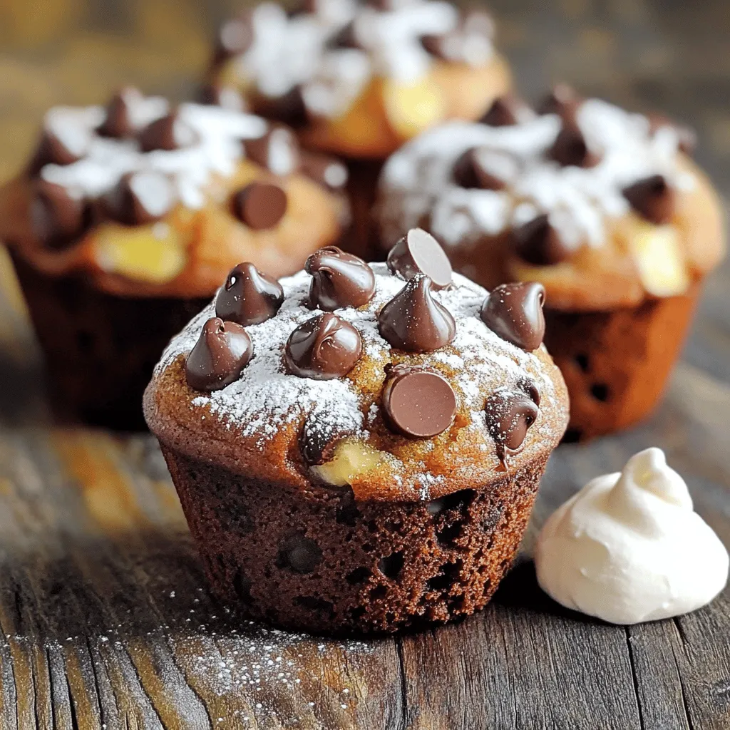Chocolate Chip Banana Bread Muffins Delightful Treat